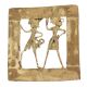 Brass Dhokra wall Art Hanging  Of Musician Couple